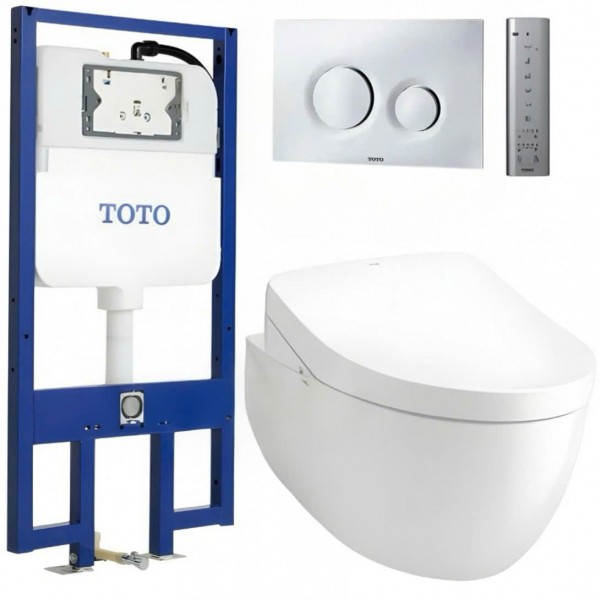 Bàn cầu TOTO CW812REAW-TCF4911EZNW1-WH172AT-TCA465 - MB174P#SS