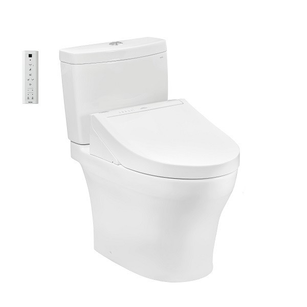 Bàn cầu hai khối kèm nắp rửa điện tử WASHLET dòng C5 CS769CDRW15XW