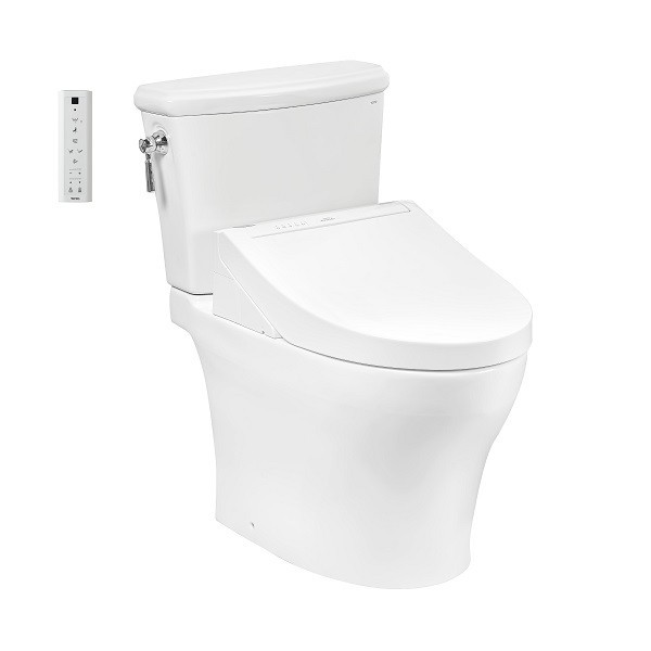 Bàn cầu hai khối kèm nắp rửa điện tử WASHLET dòng C5 CS986CGW15XW