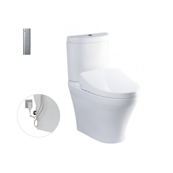 Bàn cầu hai khối kèm nắp rửa điện tử WASHLET dòng S7 CS818DW11XW