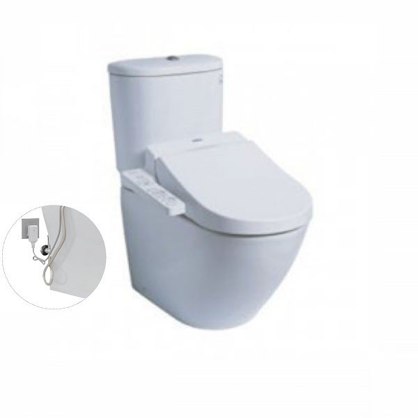 Bàn cầu hai khối kèm nắp rửa điện tử WASHLET CS761DW8XW