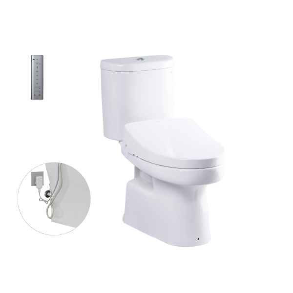 Bàn cầu hai khối kèm nắp rửa điện tử WASHLET dòng S7 CS351DW11W