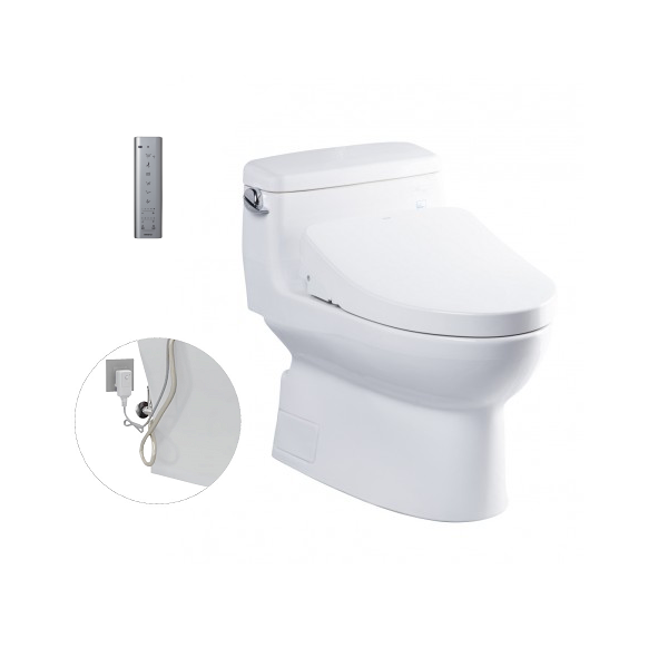 Bàn cầu một khối kèm nắp rửa điện tử WASHLET dòng S7 MS884W11XW