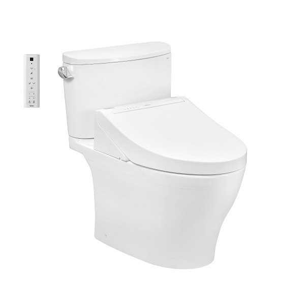 Bàn cầu hai khối kèm nắp rửa điện tử WASHLET dòng C5 CS767CRW15XW