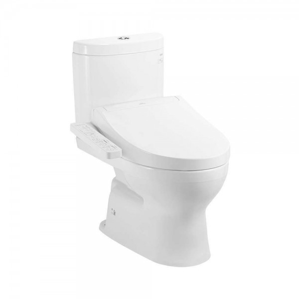 Bàn cầu hai khối kèm nắp rửa điện tử WASHLET dòng C2 CS325DRW16W
