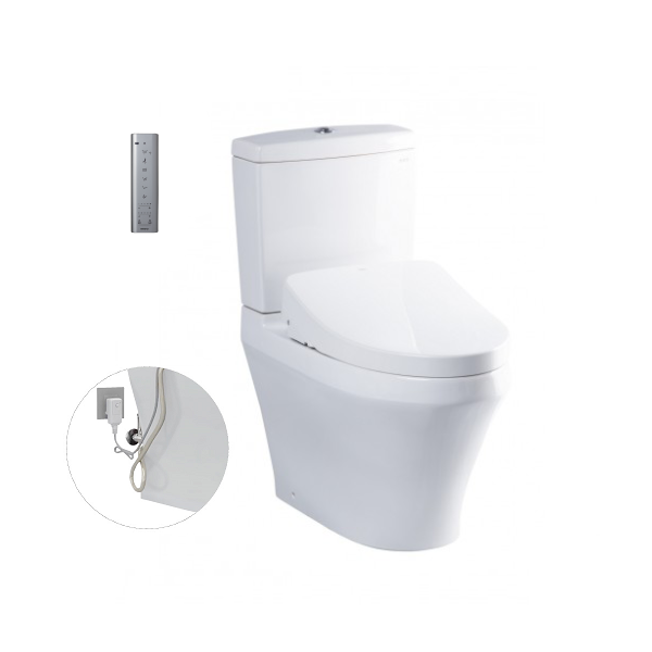 Bàn cầu hai khối kèm nắp rửa điện tử WASHLET dòng S7 CS945DNW11XW