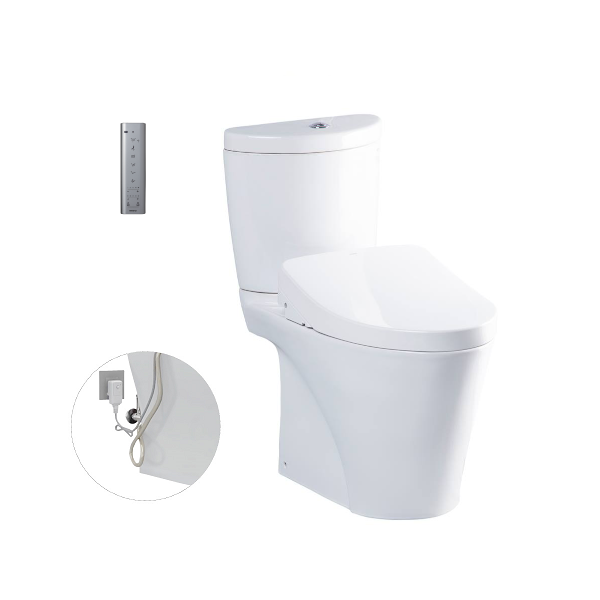 Bàn cầu hai khối kèm nắp rửa điện tử WASHLET dòng S7 CS819DSW11XW