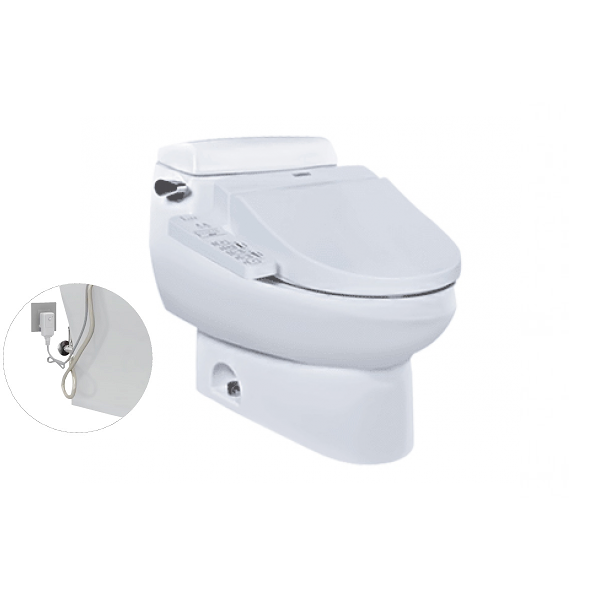 Bàn cầu một khối kèm nắp rửa điện tử WASHLET dòng C2 MS688W7XW