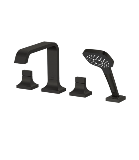 Vòi xả bồn nóng lạnh có kèm sen tắm GC TBG08202A#MBL