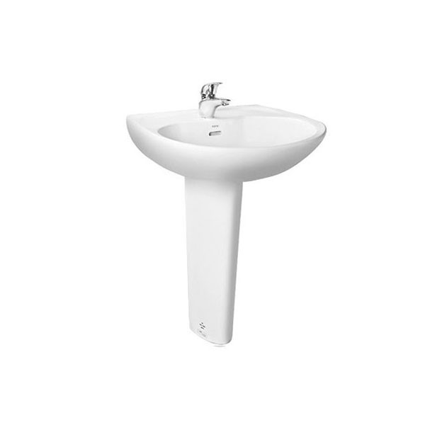 Chậu rửa mặt lavabo LPT239CR treo tường chân dài